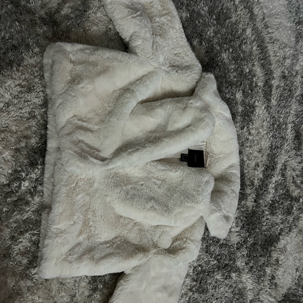 Women's White Faux Fur Jacket